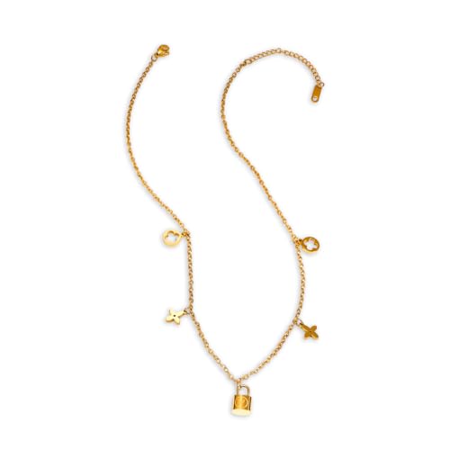 Image of Rubans Demi Fine Stainless Steel Necklace Chain Link Gift for Women & Girls