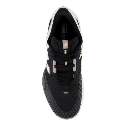 New Balance New Balance Men's FuelCell 996 V6 Tennis Shoe, Black/White/Ambient Light, 10.5 M