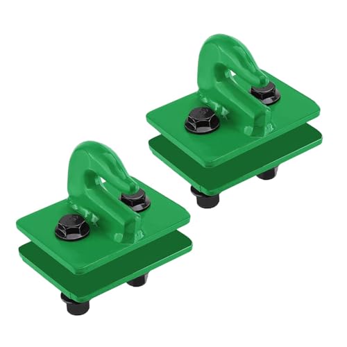 Bothyi 2X Tractor Bucket Grab Hook 3/8 Auto Repair Part Agricultural Tractor Hook Tow Hook Mount Vehicle Towing Hanger for Loader RV, Green