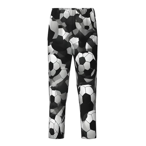 Pantalon de pyjama football doux en textile extensible haut de gamme pour l'hiver