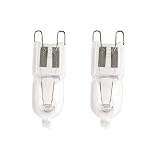 DL SERVICE 2 Lampadina Forno G9 40W, lampadina a pera per Forno Bosch, Smeg, Whirlpool, Electrolux, resistente fino a 300°, lampadina di ricambio compatibile con diversi modelli