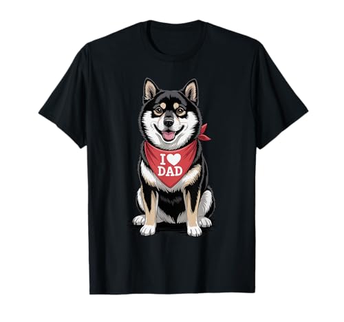 Ich Liebe Papa Shiba Inu Lover Hund/Vatertag T-Shirt