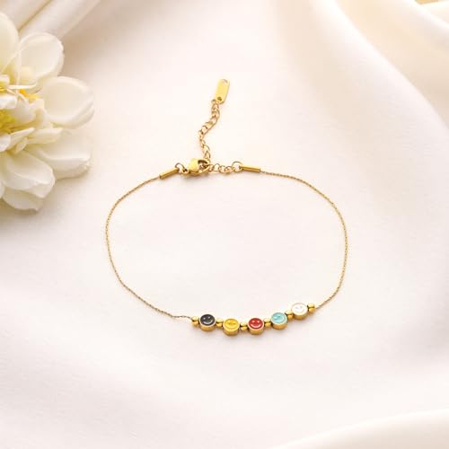 Image of Yellow Chimes Bohemian Starfish Charms Beaded Bracelet Cum Anklet for Women and Girls