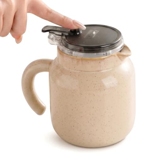 Tea Pot, Ceramic Teapot with Plastic Infuser, Tea Pot for Loose Leaf by Dneuoir - Used condition - US$9.89