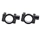 Spiegelhalterungsklemme, 2 Stück, 25 Mm, Motorrad-Lenker-Spiegelhalterung, Klemmhalterung, Adapter, Universell für Motorrad, ATV, Roller, Projektfahrräder (Schwarz M10)