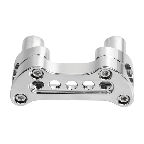 Elevadores de manillar cromados de 2 pulgadas para motos Harley Davidson Softail y Dyna