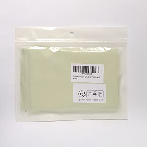 Women’s Solid Color Square Scarf Neckerchief (Green)3