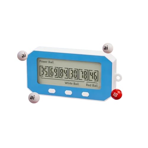 Nokade AI Lottery Number Selector, Smart Random Number Generator Tool for Lottery Picks, Portable Digital Selector for Quick Number Choices, Lucky Number Assistant for Daily Games (1PC)