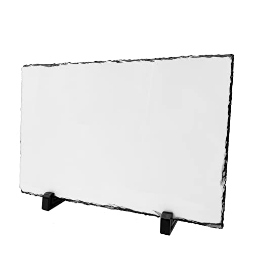 Lyhlya Sublimation Blank Slate Rock 7.8 Inch X 11.8 Inch Customized Memorial Frame With Display Stands Sublimation Personalized Picture Frame For Heat Transfer Printing thumb #2
