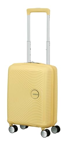 American Tourister Soundbox Mini valise jaune pastel robuste