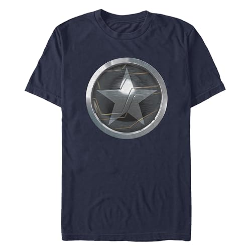 Marvel Logo Solide T-Shirt Homme Coton Col Rond Vêtement Pop Culture