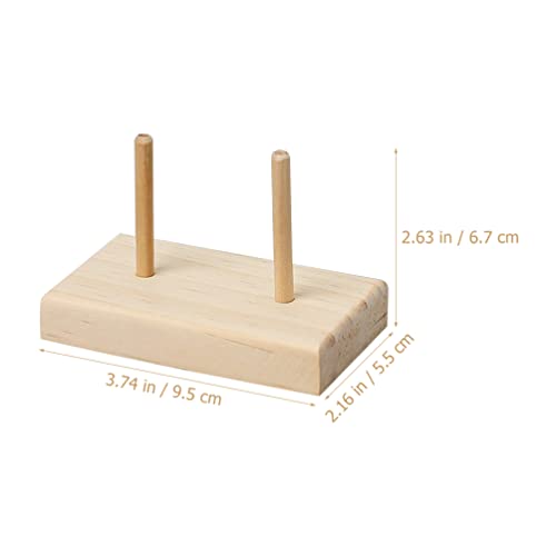 Image of SEWACC 2 Pcs Thread Spool Holder Wire Frame Storage with Stable Base for Sewing Thread Organization Embroidery Quilting Craft Supplies 3.74 X 2.63 X 2.16 in