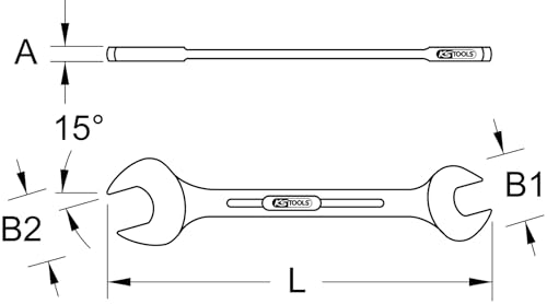 Clé à fourche double 17x21 mm KS TOOLS BRONZEplus 963.0046 - 3