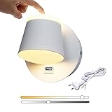 aplique led usb ★ Brillo regulable: puesta en servicio tocando el sensor, un toque = lámpara encendida, toque repetido = lámpara apagada. El atenuador táctil incorporado permite un control conveniente del brillo y la intensidad de la luz. Puede ajustar continuamente el brillo manteniendo presionado el atenuador en el medio