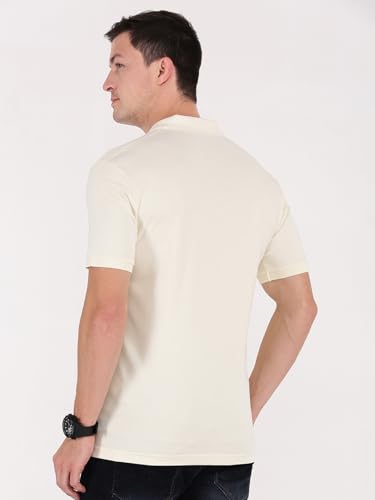 Image of Macroman M-Series Men's Solid Regular Fit T-Shirt