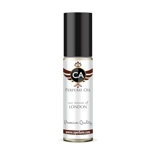 CA Perfume Impression of London Unisex Fragrance Oil Woody Spicy Scent Long Lasting Perfumes for Women &amp; Men Travel Size TSA Ready Mini Parfum Body Oil Roll-on 0.33 Fl Oz 10ml
