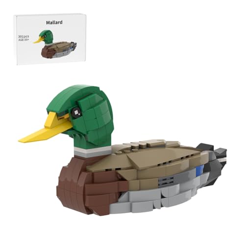 ToysWeltX Mallard Mini-Bausteine Und Konstruktionsspielzeug, Sammlermodell zum Bauen Und Ausstellen mit Tiermotiven, Tolles Geschenk für Erwachsene Und Kinder Ab 12 Jahren (301 Teile)