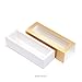 BAKIPACK 25 Gold Macaron Boxes with Clear Window, Holds 6 Macarons Each, Interior 7.25