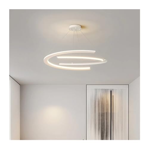 Chandelier lustre lumineux design moderne noir D100 cm réglable pour salle à manger et salon