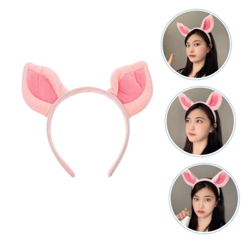 PartyKindom 4stücke Plüsch Stirnband Mit Schweineohren Für Tierkostüm Cosplay Kopfbedeckung Für Halloween Party Gastgeschenk Für Junge Mädchen Und Erwachsene Ohren Haarband Zootiere