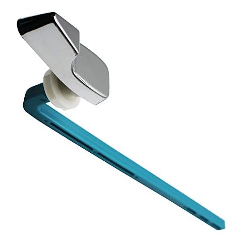 Thrifco Plumbing 4402035 Mansfield Toilet Tank Trip Lever 9-Inch Plastic Chrome Handle (Blue Lever) Cover