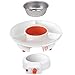 MasterChef Chocolate Fondue Maker- Halloween Candy Bar Melter, Spooky Charcuterie Must Have- Electric Dessert Fondue Pot Set w 4 Forks & Party Serving Tray- Melt, Warm Settings for Caramel & Cheese