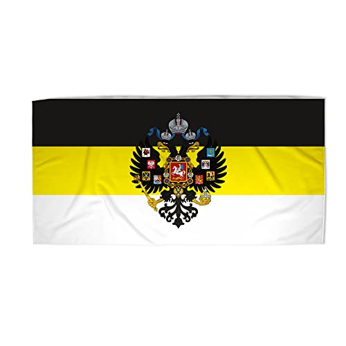 Apedes Russian Imperial Coat Of Arms Beach Towel Rectangle (30”X60”) Oversized, Super Absorbent Sand Free Thick Large Pool Towel #TOP10
