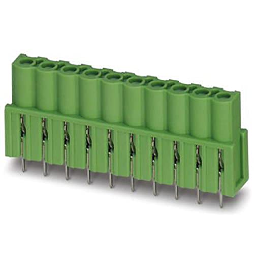 PHOENIX CONTACT ICV 2.5 HC/10-G-5.08 Circuit Board Base Strip Green Nominal Cross Section 2.5mm² Number of Connectors 10 Article Family ICV 2.5 HC/.-G Pitch 5.08mm Pack of 50