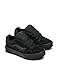 Vans Youth Caldrone Shoe | Boys' & Girls' Low-Top Fashion Sneakers, Chunky Retro-Inspired Style, Suede/Mesh Black/Black, 3.5