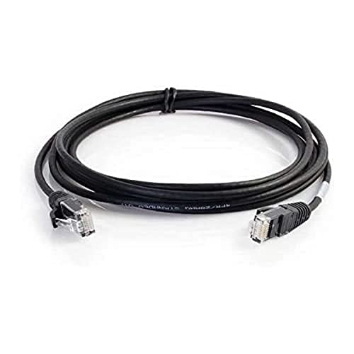 C2G/Cables to Go 01107 Cat6 Snagless Unshielded (UTP) Slim Network Patch Cable, Black (8 Feet/2.43 Meters)