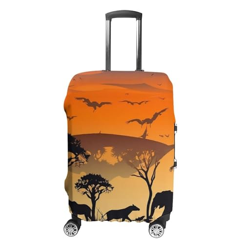 Luggage Cover Elastic Suitcase Cover Protector Washable Travel Baggage Covers African Wild Animals Luggage Covers Carry On Luggage Protector Anti-scratch 19-32 Inch XL