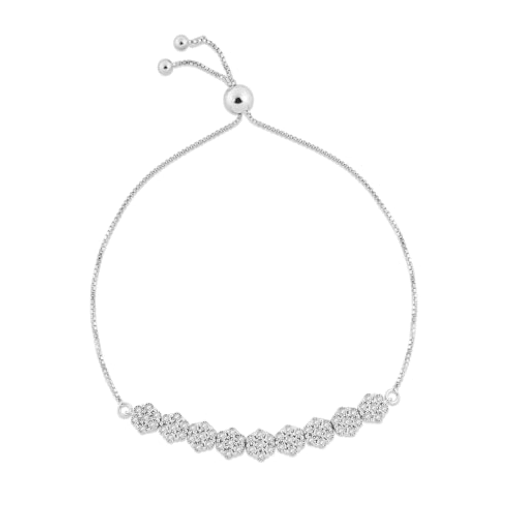 Lab Grown Diamond Bracelet in 925 Silver, Anti Tarnish