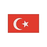  Drapeau Turquie /1,99 euros/Neuf sous emballage 145 cm x 90 cm