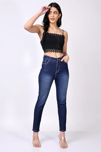 Image of London Hills Women's Slim Fit Mid Rise Jeans | Slimfit | Skinny Fit