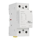 Baomain 2NO AC/DC Household Contactors, 63A 2P Modular Contactor, 2 Poles Normally Open, DIN Rail Mount, UL Listed (BMC7-63U_2P AC/DC 12V)