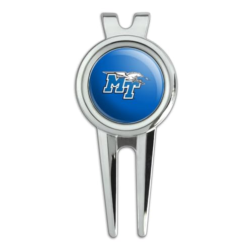 GRAPHICS & MORE Middle Tennessee State Primary Logo Golf Divot Repair Tool and Ball Marker