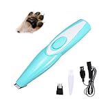 DONGKER Tagliacapelli per Animali,USB Tosatrice per Cani Rasoio Elettrico per Zampa Orecchio Occhio Viso per Cane e Gatti (Basso Rumore)