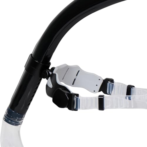 Image of AIRAVAT Front Snorkel Tuna,Dive Mask Easy-Breath Free Diving Snorkel for Snorkeling Scuba Diving Freediving Swimming (Black)