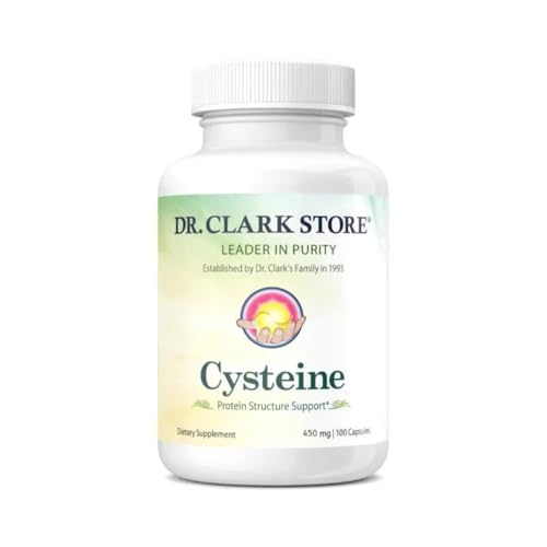 Dr Clark Store Cysteine – 500mg, 100 Gelatin Capsules, Supports Immune & Respiratory Health