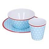 ALMACENAMIENTO CONVENIENTE: Los platos son fáciles de almacenar y no ocuparán demasiado espacio en su armario o casillero. El juego de cubiertos está diseñado para apilar, manteniendo su cocina ordenada y ordenada.