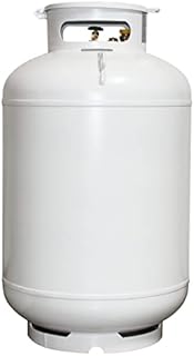 Flame King YSN420ASME 420LB (120 Gallon) ASME Vertical Steel Propane Tank, White