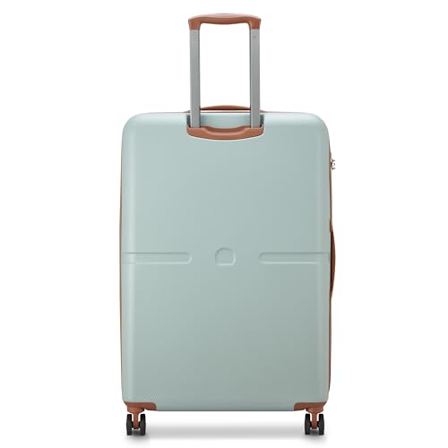 Image of DELSEY PARIS Juliette 75.5 cms Large Check-in ABS /Polycarbonate Hard Sided 8 Wheels Spinner Suitcase /Trolley Bag for Travel with TSA Lock- Sage Green
