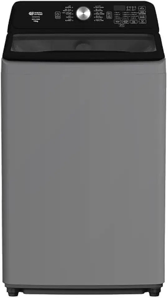 General Supreme Top Load Automatic Washing Machine American Model (Shaft) 18 Kilo Capacity 10 Direct Drive Programs Grey and Black - GSTLA18WM