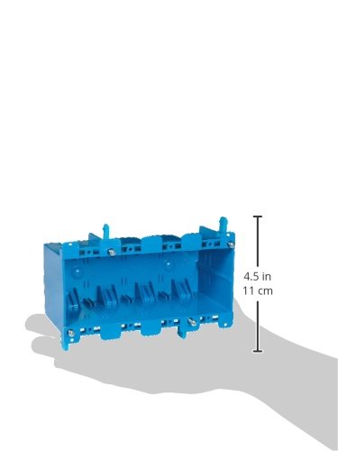 Carlon B468R Work Outlet Box, 4 Gang, 7.57-Inch Length by 2.89