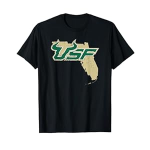 University of South Florida USF Bulls State Shape T-Shirt