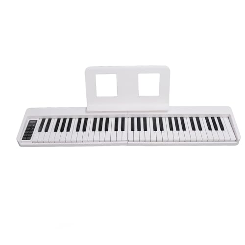Clavier électronique Pliable, Clavier de Piano Pliable Portable à 61 Touches avec Tons Clairs, Pianos et Claviers, Instruments de Musique (WHITE) - Les Beatles, Paul McCartney, John Lennon, RIngo Starr, George Harrison Clavier électronique Pliable, Clavier de Piano Pliable Portable à 61 Touches avec Tons Clairs, Pianos et Claviers, Instruments de Musique (WHITE) – Image 4