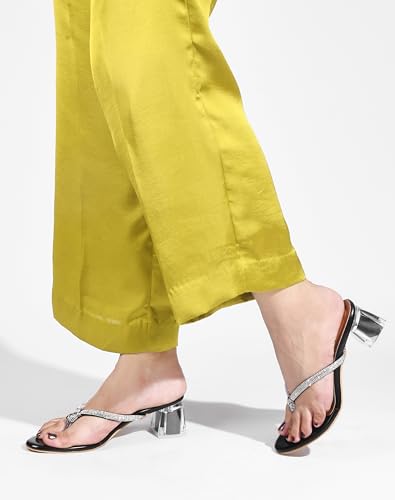 Image of SilverArrow womens Velmo Fashion Sandals|Block Heel Sandals With Open Back|Fusion Wear