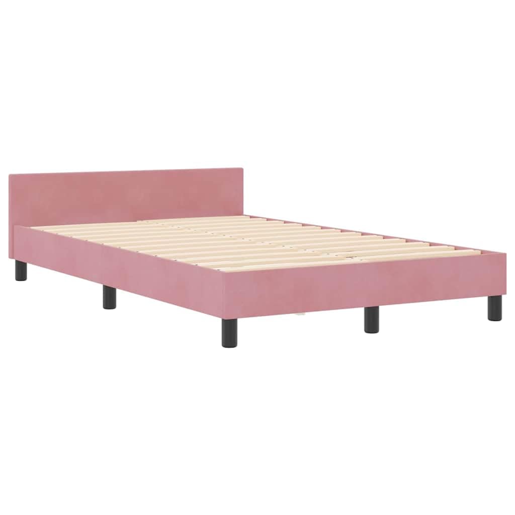Velluto premium legno massello Modern Box rettangolare Rosa 120x200 cm