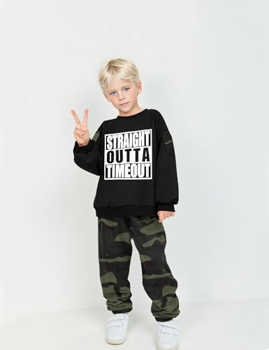 Image of TUEMOS Toddler Boy Clothes Sweatsuits Fall Winters Boy Outfits