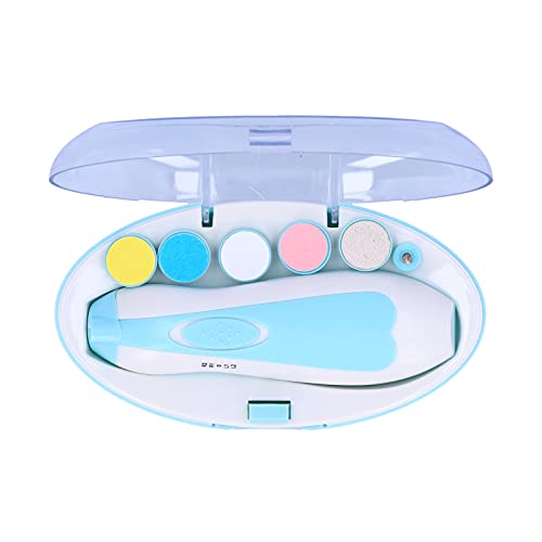 Baby-Nagelknipser, Baby-Nagelfeile Multi-Winkel-Beschneidung Anti-Tropfen für Geschenk zum Schlafen(Light blue)